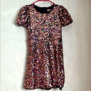 BCBG Girls Multicolor Sequin Dress
